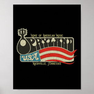 Vintage Opryland Usa 1972 Tennessee 70s Special Ch Poster