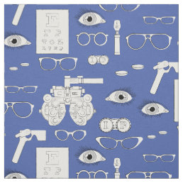 Vintage Optometrist Optician Optical Eye Doctor Fabric