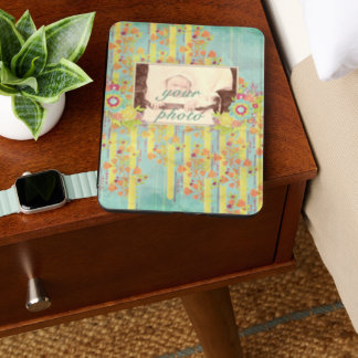 Vintage Orange & Azure Floral Kindle Cover