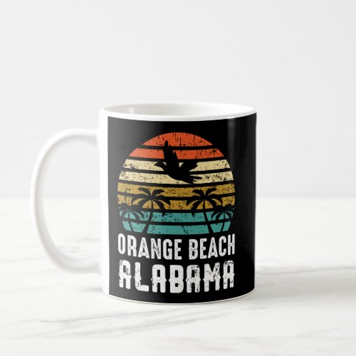 Vintage Orange Beach Alabama Family Vacation Souve Coffee Mug