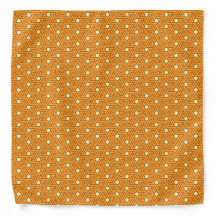 Vintage Orange Beige Triangle Egyptian Pattern