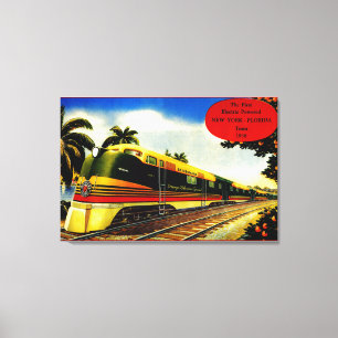 Vintage Orange Blossom Special Train 1939 Canvas Print