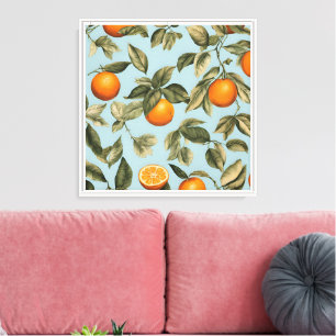 Vintage orange  canvas print