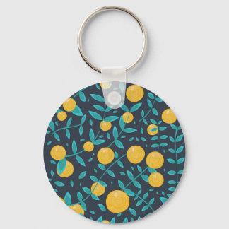 Vintage Orange Fruit Keychain