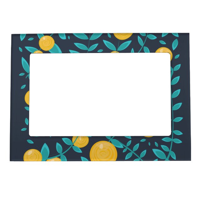 Vintage Orange Fruit Magnetic Frame (Front)