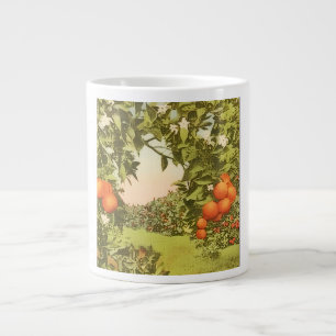 Vintage Orange Grove Giant Coffee Mug
