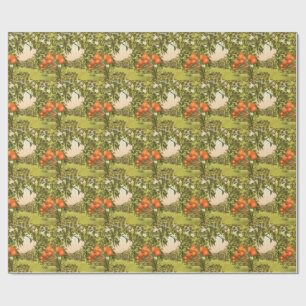 Vintage Orange Grove Wrapping Paper