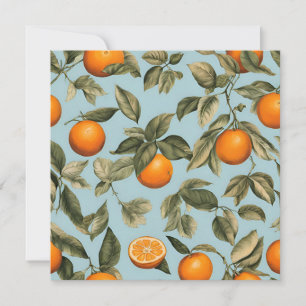 Vintage orange holiday card
