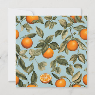 Vintage orange holiday card