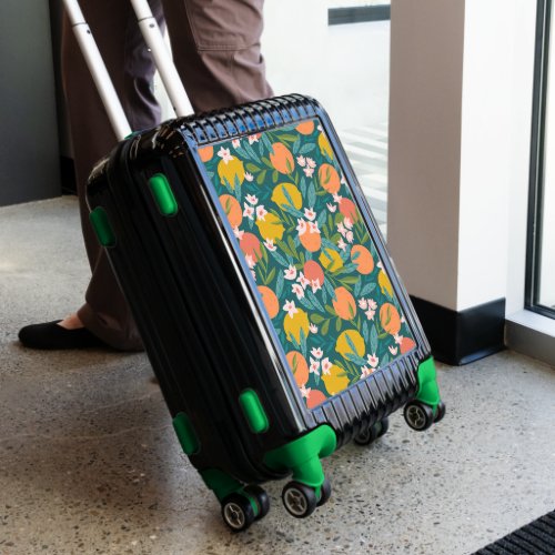 Vintage Orange  Lemon Blossom Pattern Luggage