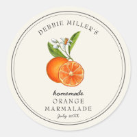 Vintage Orange Marmalade Homemade Jam jar