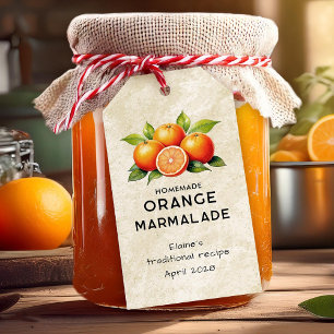 Vintage orange marmalade pantry label