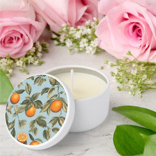 Vintage orange mini candle favors (Insitu (Wedding))