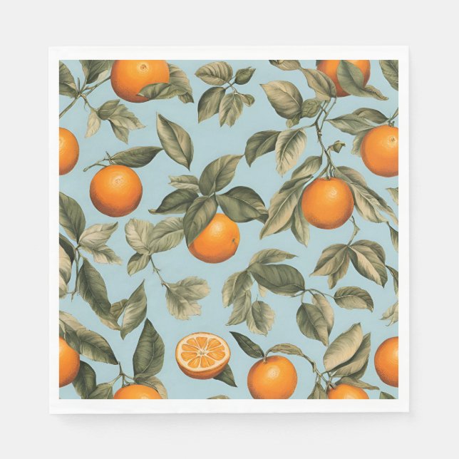 Vintage orange napkins (Front)