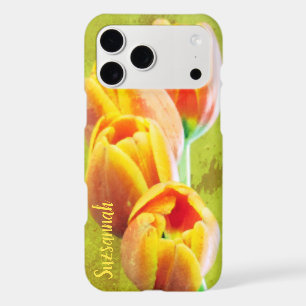 Vintage Orange Tulip Flowers Photograph Custom iPhone 17 Pro Max Case