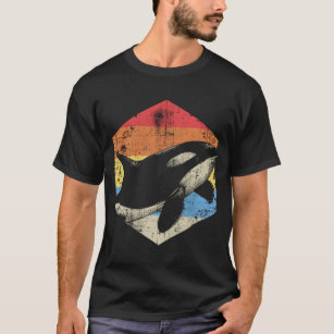 Vintage Orca Art Whale Love Retro Sea Animal T-Shirt