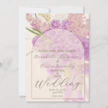 Vintage Orchid Bow and Bouquet-Arch Vellum