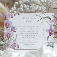 Vintage Orchid Wedding Information