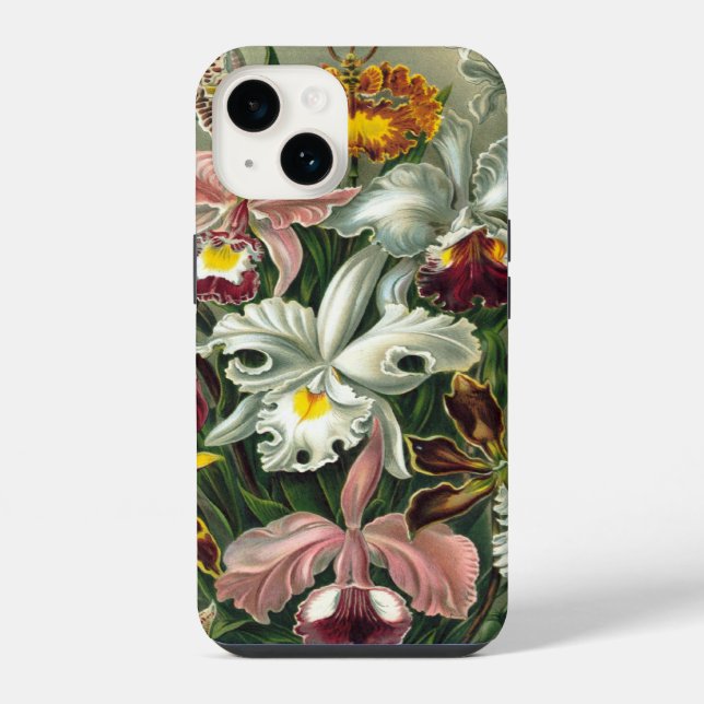 Vintage Orchids Iphone Case (Back)