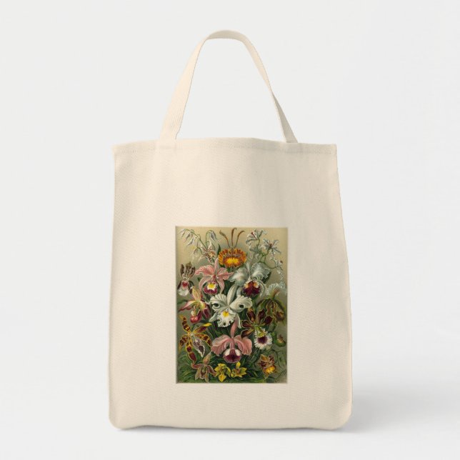 Vintage Orchids Tote Bag (Front)