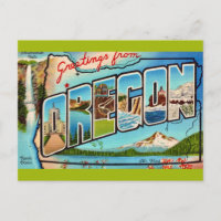 Vintage Oregon  Greeting
