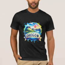 Vintage Oregon Map T-Shirts – Retro us state
