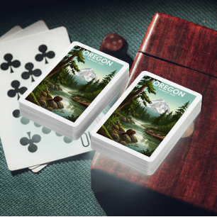 Vintage Oregon Poker Cards
