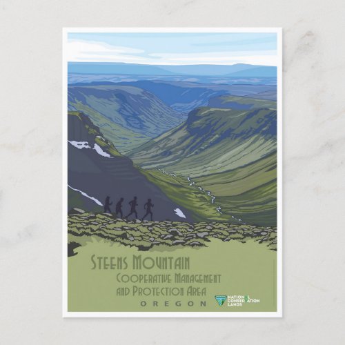 Vintage Oregon Steens Mountain Travel Postcard
