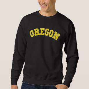 Vintage Oregon USA State OR Varsity Style Sports 3 Sweatshirt