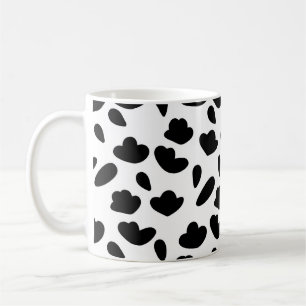 Vintage organic seamless abstract background, bota coffee mug