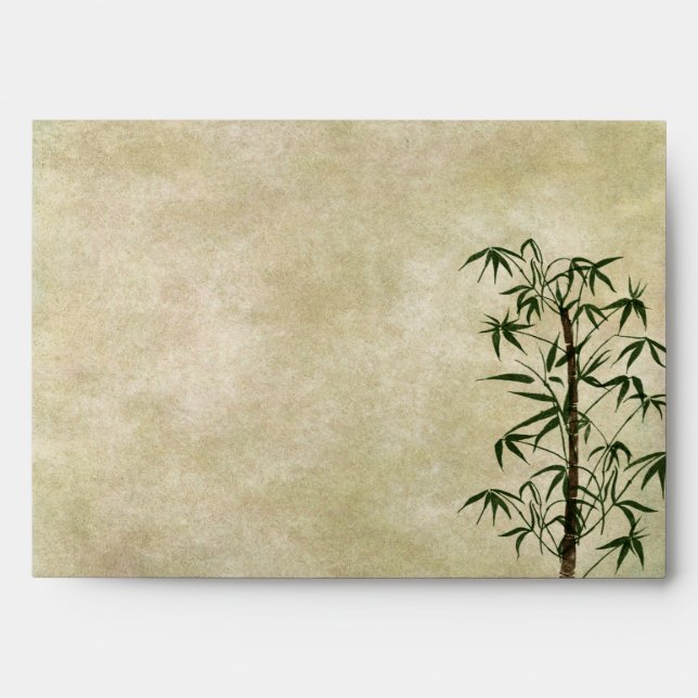 Vintage Oriental Bamboo 1 Envelope (Front)