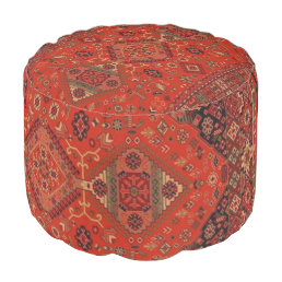 Vintage Oriental Persian Rug Pouf