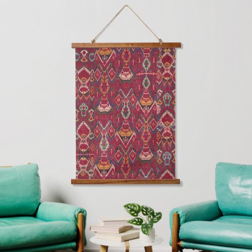 Vintage Oriental Persian Uzbekistan Bukhara Hanging Tapestry