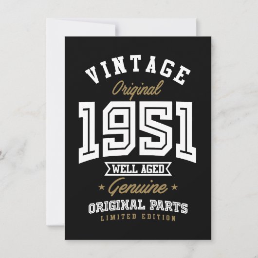 Vintage Original 1951 (Front)