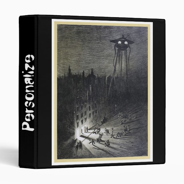 Vintage original alien invasion 1" binder (Front/Spine)