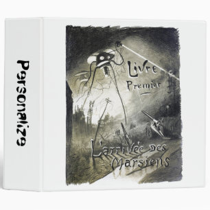 Vintage original alien invasion movie poster 3 ring binder