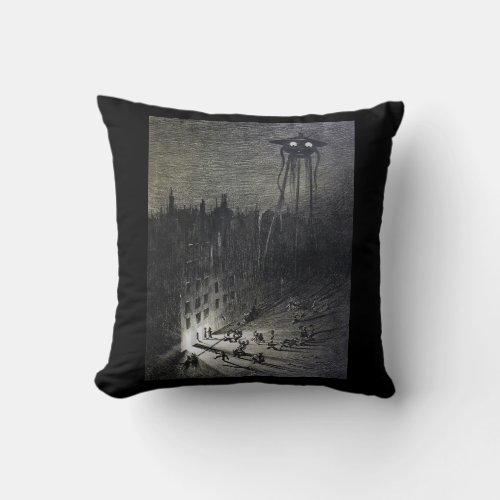 Vintage original alien invasion pillow