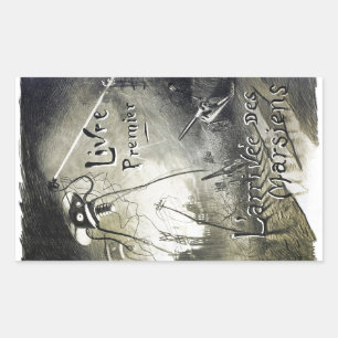 Vintage original alien invasion sticker