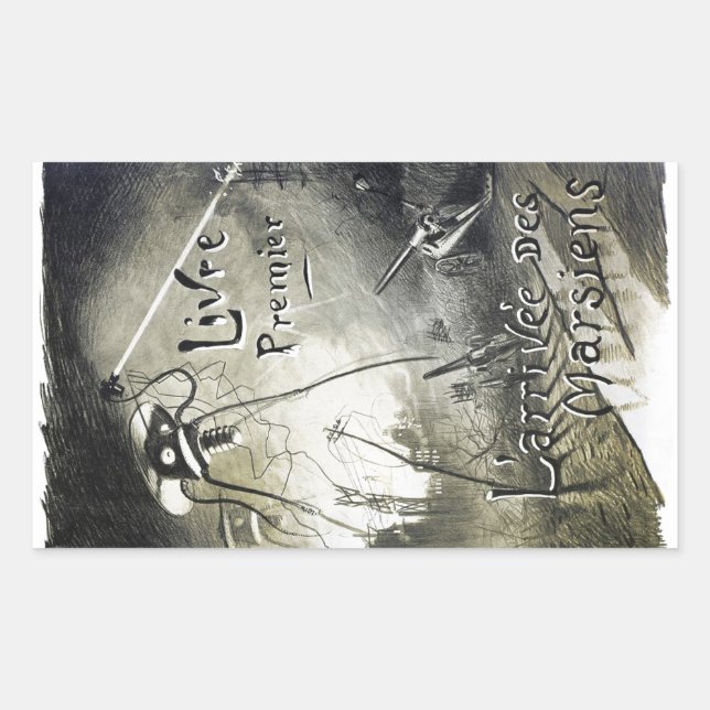 Vintage original alien invasion sticker (Front)