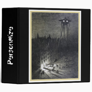 Vintage original alien invasion world War movie 3 Ring Binder