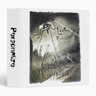 Vintage original alien world invasion movie poster 3 ring binder