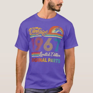 Vintage Original Parts 1967 Men Women 55 Years Old T-Shirt