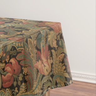 Vintage Orinoka Mills Floral Vine Pattern Tablecloth