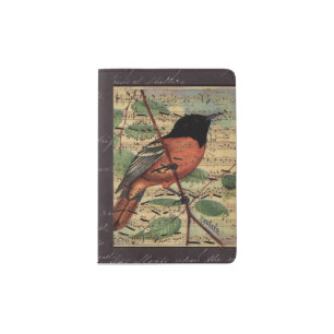 Vintage Oriole On Music Passport Holder