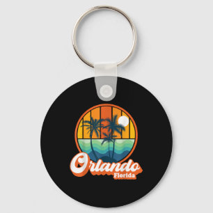 Vintage Orlando Florida Summer Vacation Beach Souv Keychain