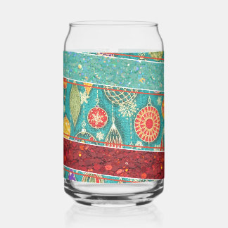 Vintage Ornament Can Glass