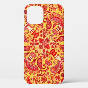vintage ornament paisley bandana print, silk neck iPhone 12 case