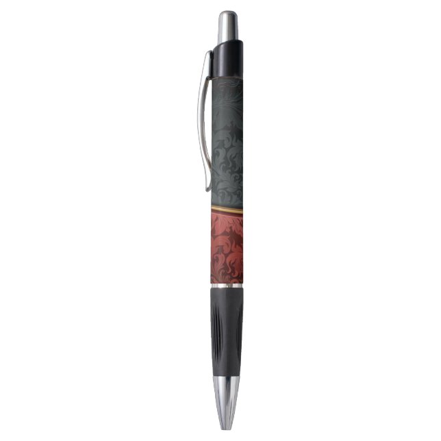 Vintage ornament red and black pen (Top (Vertical))