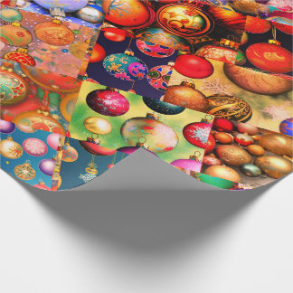Vintage Ornament Sampler Recoleta Grande Wrapping Paper