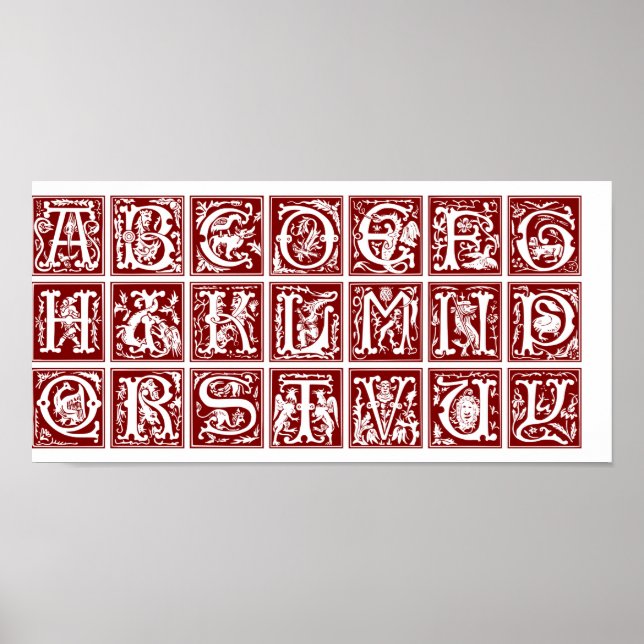 Vintage Ornamental Alphabet - Print (Front)